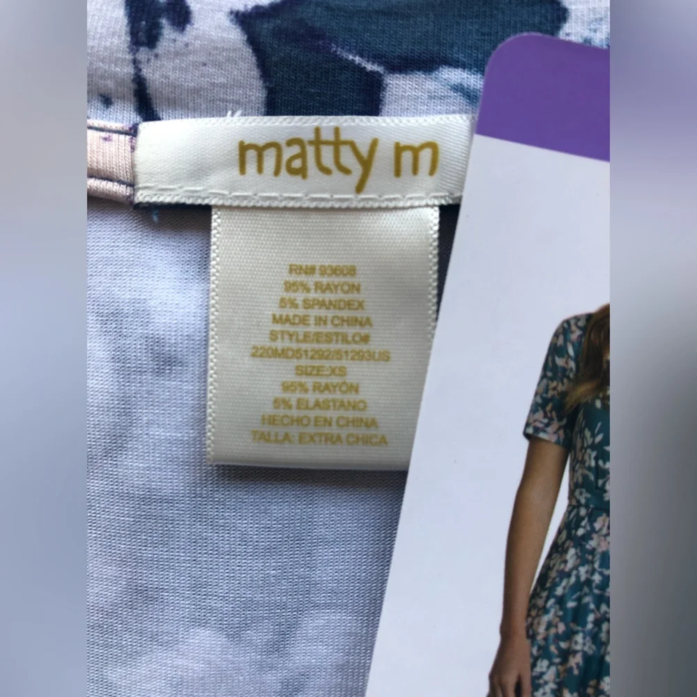 🔥NWT🔥 Matty M Women’s Faux Wrap Dress - Picture 4 of 6